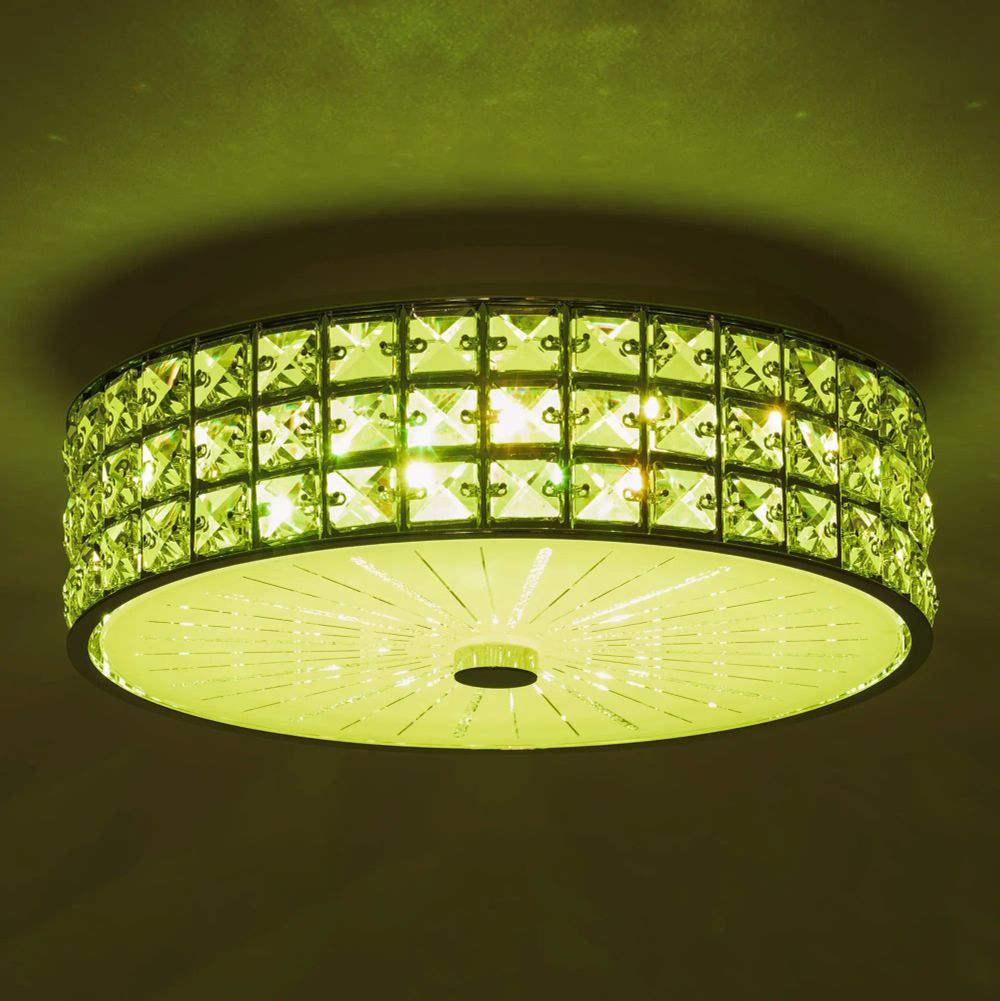 Citilux Портал CL32413G1 LED RGB Люстра хрустальная с пультом Хром