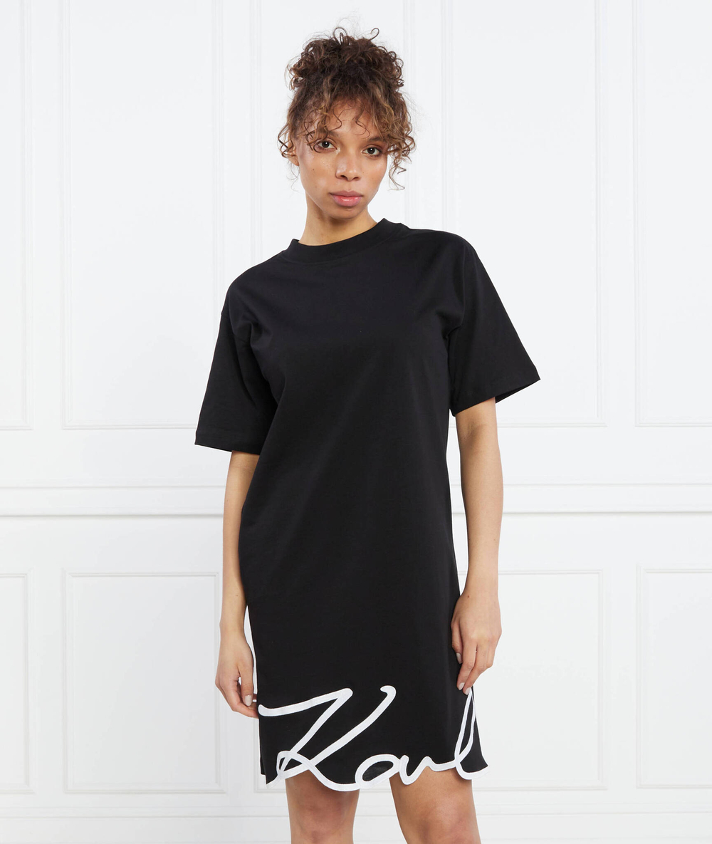 Платье karl signature hem dress Karl Lagerfeld - черный(231W1357)