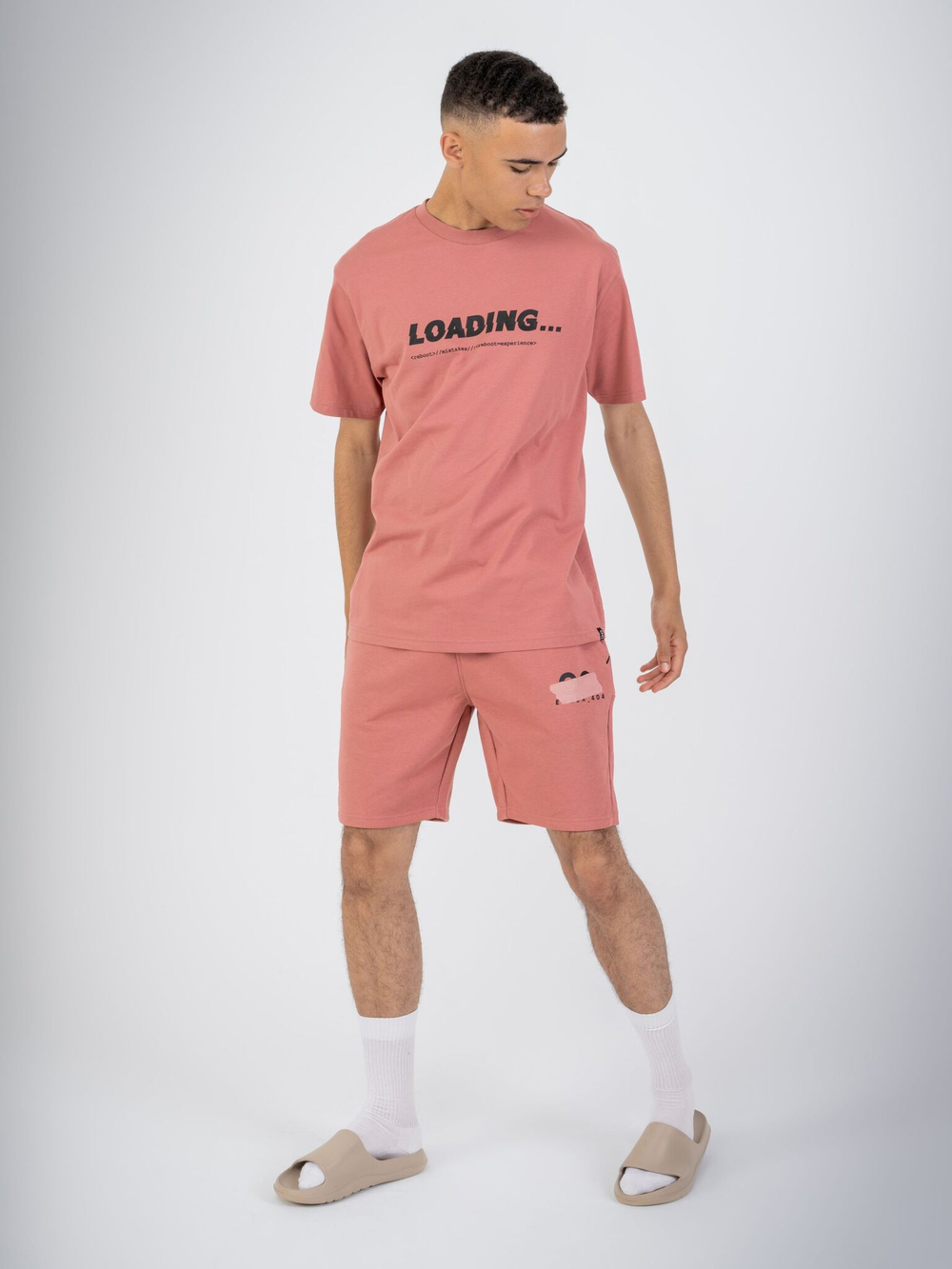 Футболка мужская ORIGINAL CREATOR LOADING GLITCH T-SHIRT, Розовый