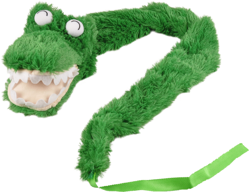 FLAMINGO Игрушка на руку для собак плюшевая "Крокодил", 110 см