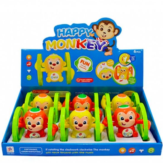 Заводные обезьянки свет+звук