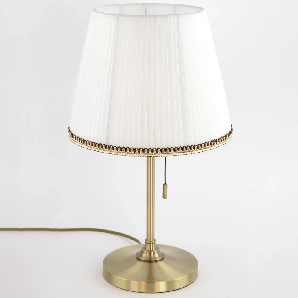 Citilux Линц CL402730 Настольная лампа бронза с белым абажуром