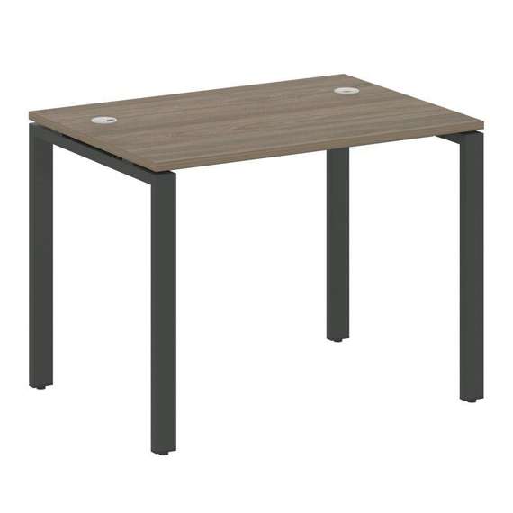 Metal System Стол письменный на П-образном м/к БП.СП-1 Вяз Благородный/Металл Антрацит 1000*720*750