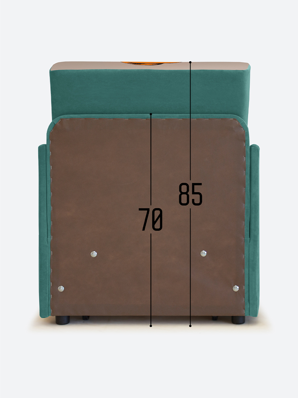 Кресло-кровать "Миник" с подлокотниками Dream Mint, купон Бульдог