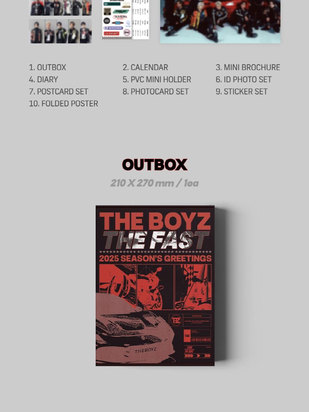 товары THE BOYZ - THE FAST 2025 SEASON'S GREETINGS