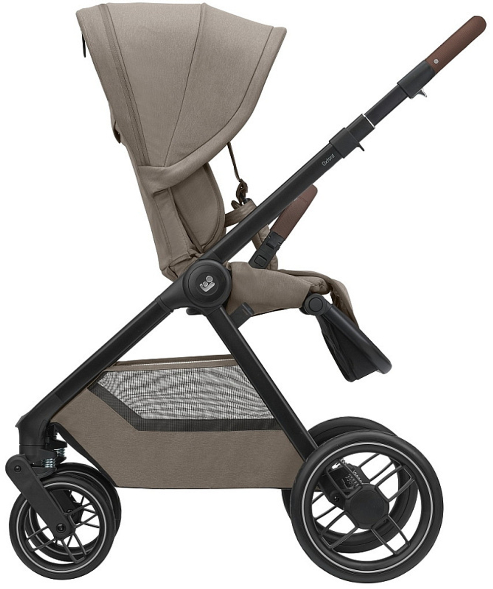 Коляска детская Maxi-Cosi Oxford Plus 3 в 1 с автокреслом Coral 360 Essential black 1978470110 Twillic Truffle/Трюфель