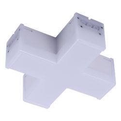 ULO-N11X-12W-4000K IP40 WHITE Светильник светодиодный X-образный. Белый свет 4000K. 2000Лм. Алюминий. Цвет белый. TM Uniel