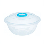 Таз "Изобилие" 4 л мерный прозрачный с крышкой цвет в ассортименте