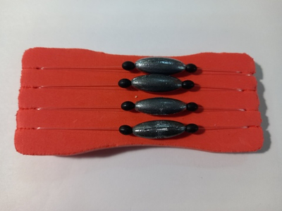 Поводок оснащёный, на мотовиле, для ловли горбуши на наживку. 5 шт.