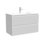 Тумба подвесная SANCOS Snob R 790х390х500, c двумя ящиками оснащенными доводчиками, Bianco, арт.SNR80/39W