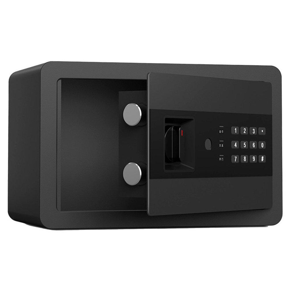 Сейф DELI "AE209" электронный замок + ключ, 310х200х200 мм, 4.7 кг, черный