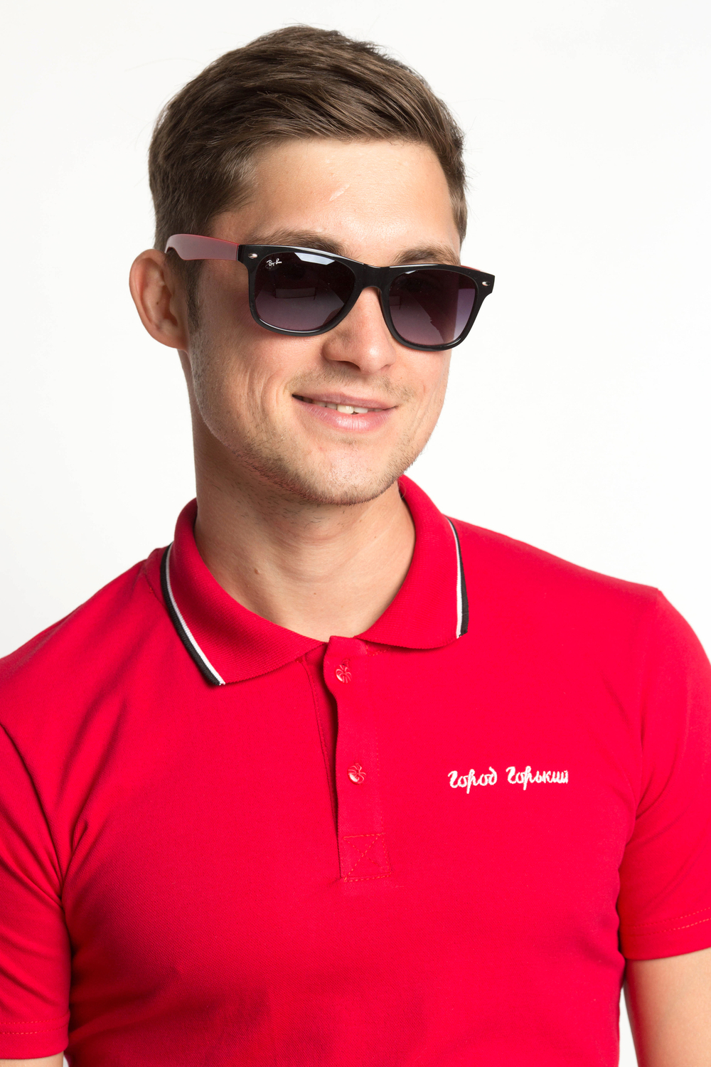 Футболка поло Город Горький красная красный