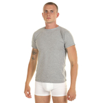 Хлопковая футболка с круглым вырезом горловины (Размер: L) (Цвет: черный)