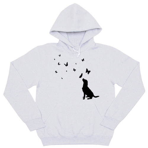 Толстовка "Ретривер и бабочки"