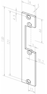 Плоская запорная планка 098