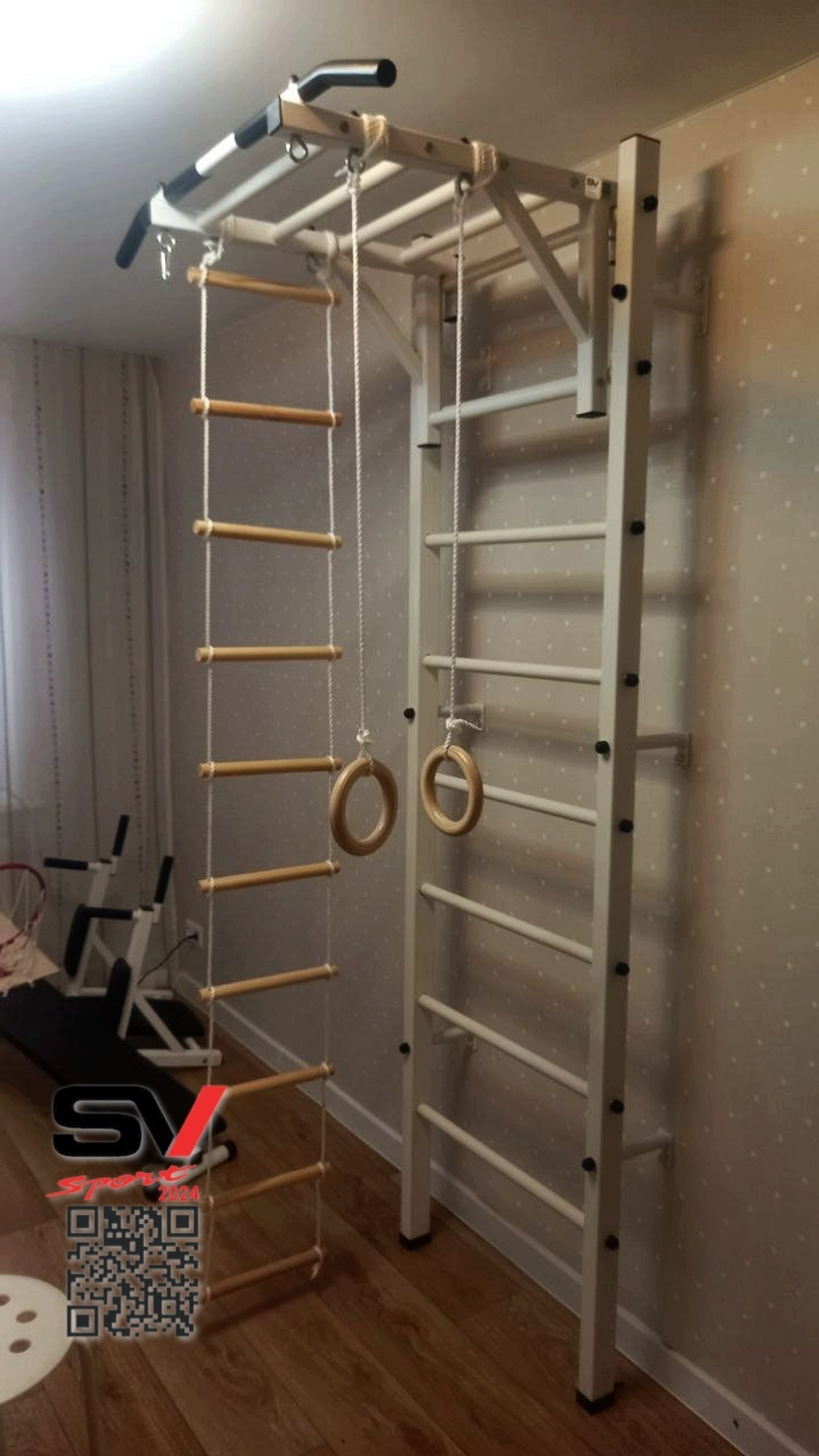 Монтаж шведской стенки Sv Sport в бетонные, кирпичные стены