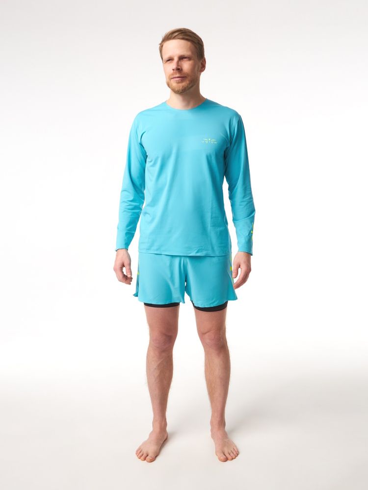 ШОРТЫ МУЖСКИЕ SPEED AERO 5 ELEVATE 2IN1 SHORT | SKYBLUE YELLOW