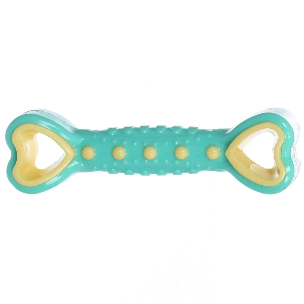 Игрушка жевательная для малых и средних пород собак «Косточка», цвет мятный, 14,5*3,5см