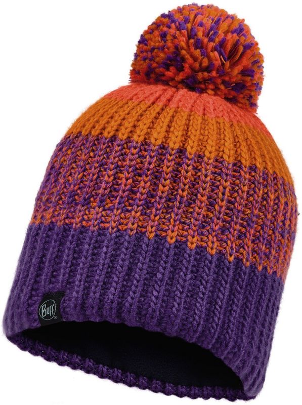 Шапка вязаная с флисом детская Buff Hat Knitted Polar Sibylla Purple Фото 1