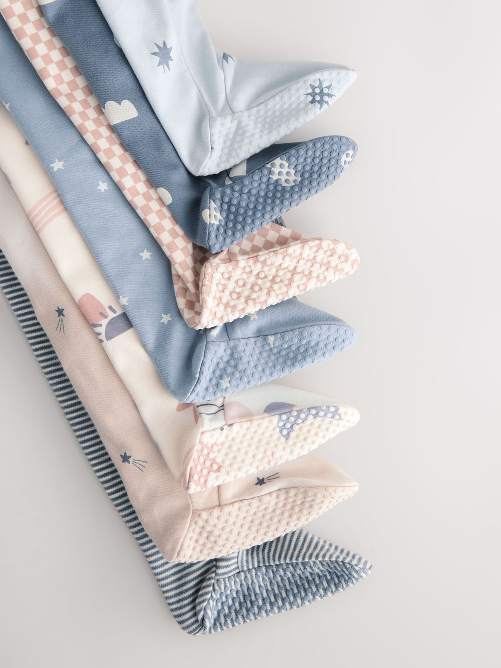 Комбинезон / Cлип для малышей Next AW3-047, 7 шт., Голубой, Бежевый