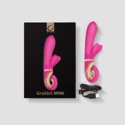 Gvibe Grabbit Mini - Вибратор для клитора и точки G с тремя моторами, 19х3.5 см