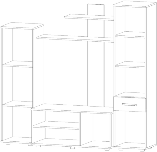 Гостиная Ибица Ясень Шимо комбинированный