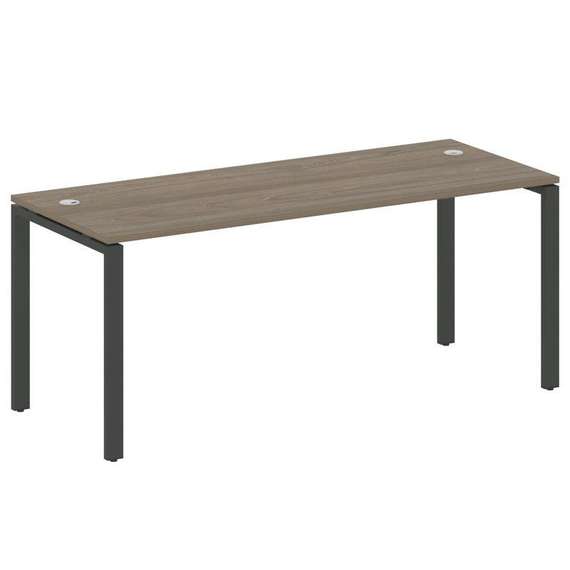 Metal System Стол письменный на П-образном м/к БП.СП-5 Вяз Благородный/Металл Антрацит 1800*720*750