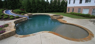 Строительство бетонного бассейна, 40 квадратных метров