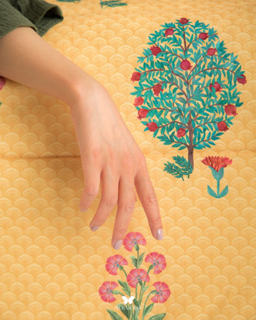 Комплект постельного белья двуспальный Chelcheragh Hermodr 8 предметов 130220290 Иран