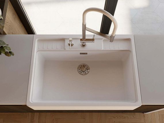 Смеситель OMOIKIRI Kanto-2 Plus-SB-BN-WH латунь/нержавеющая сталь/белый