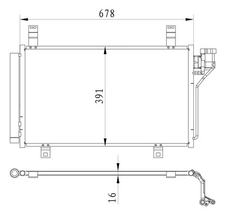 Kular - 86123-KLR - Condenser, air conditioning
