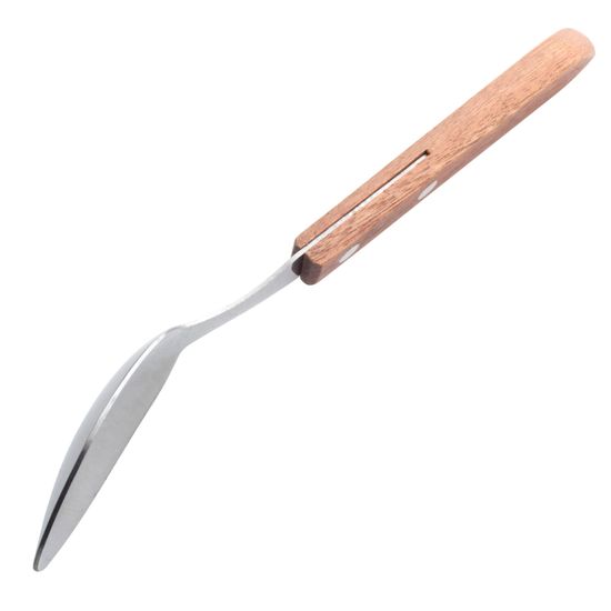 Набор столовых ложек 6 штук Kamille KM 5302 из нержавеющей стали с деревянными ручками