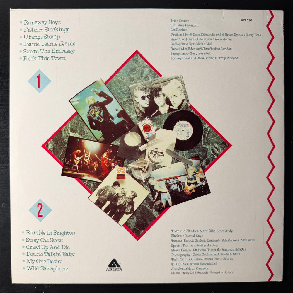 Stray Cats ‎– Stray Cats (Скандинавия 1981г.)