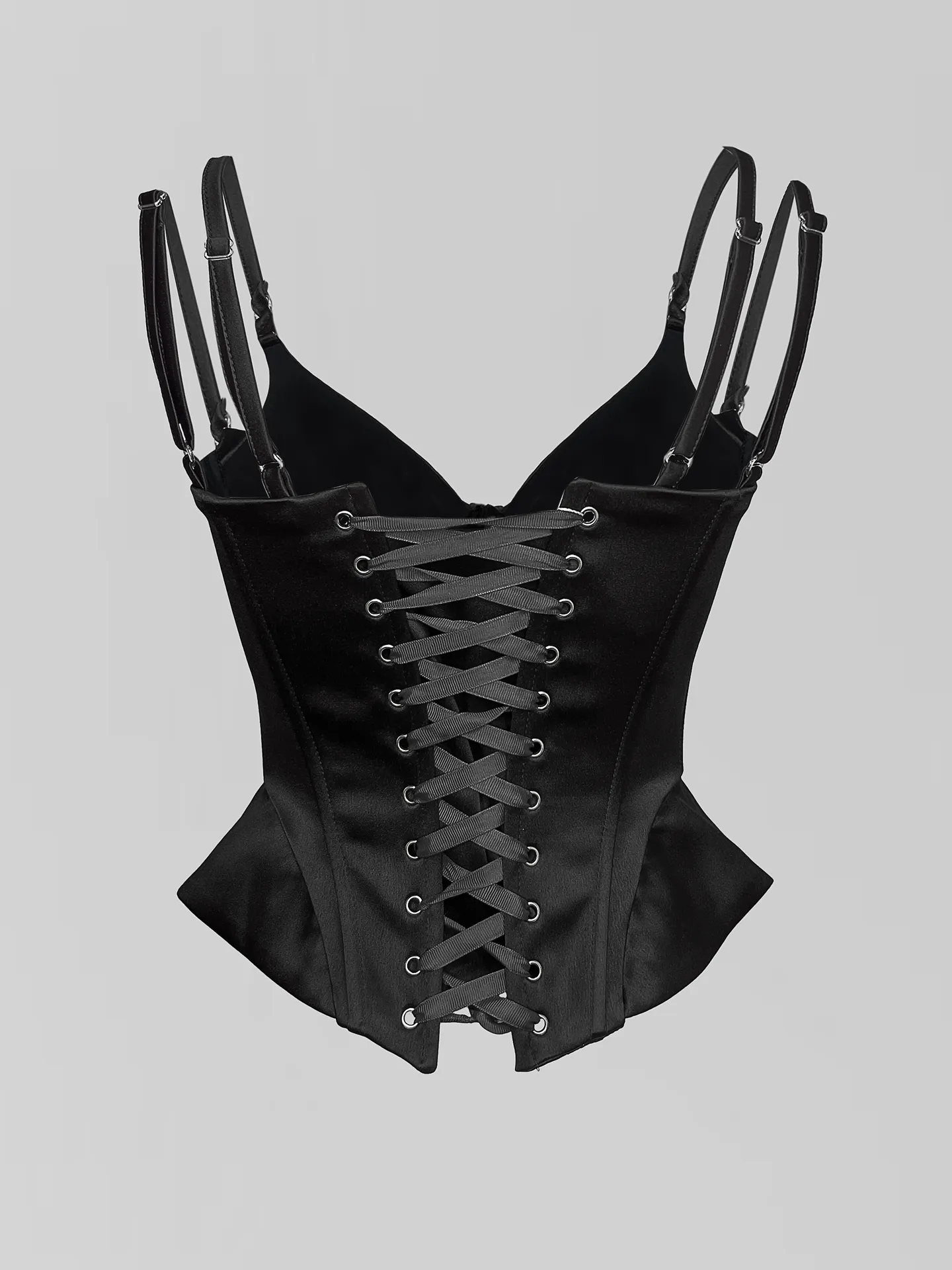 Корсет Agdali Brand атласный однотонный с двойными лямками