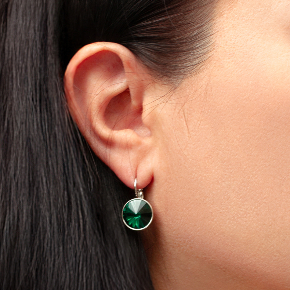 Серьги Fiore Luna Emerald A1903.18 G/S