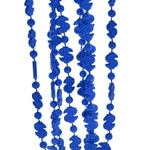 Бусы на ёлку 1,5м "Доллары" 1,2см, Синий