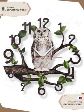 Настенные часы "Forest owl"