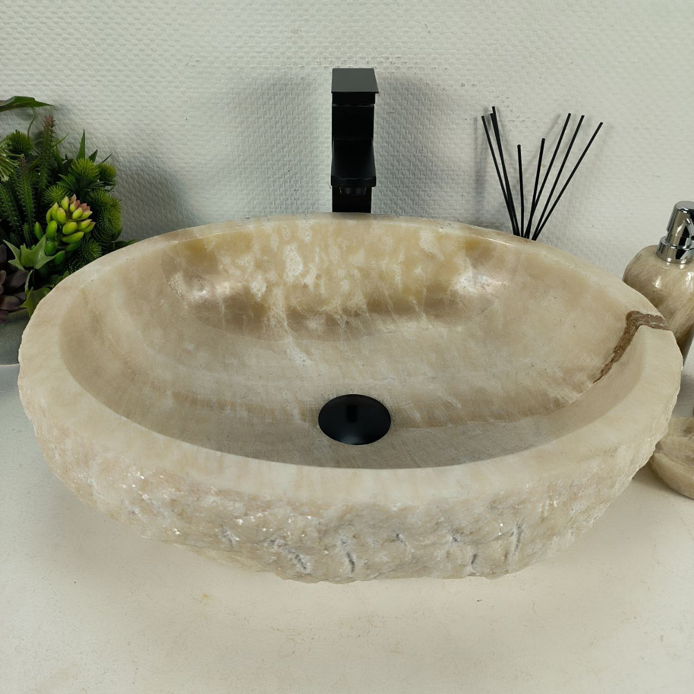 Раковина из оникса Erozy Yellow EO-64423 51*42*15 0168