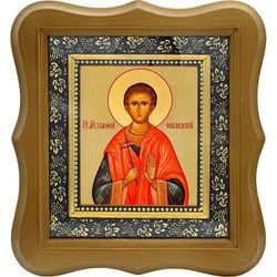 Тимофей Фиваидский чтец мученик . Икона на холсте.