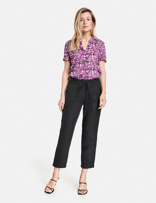 Прямые брюки изо льна