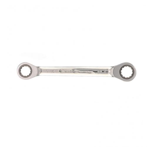 Ключ накидной трещоточный, 16 x 18 мм, CrV, зеркальный хром Matrix