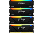 Оперативная память Kingston Fury Beast Black KF432C16BB2AK4/64, DDR4 4х 64ГБ 3200 МГц, DIMM, RTL