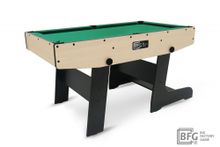 Бильярд BFG Compact Moby 4 (Йоркшир) (Пул, йоркшир/черный (ЛДСП), ЛДСП_16, Сукно Euro Pro 30 ш1.98м, Х/б сетка)