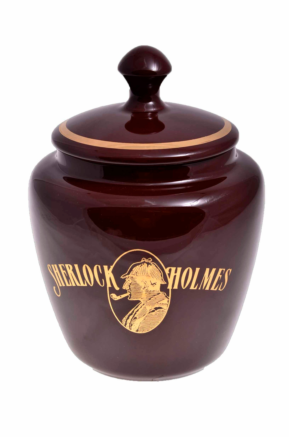 Банка для табака Lubinski "Шерлок Холмс", керамика, большая
