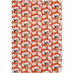 Бумага упаковочная 50х70 см «Подарок от дедушки Мороза!», Почтовые марки (1 лист)