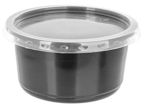 Контейнер К-115 круглый Черный 350мл, Стирол 500шт/кор