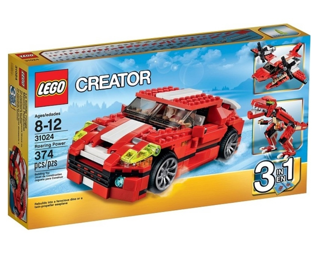 LEGO Creator: Красный мощный автомобиль 31024 — Roaring Power — Лего Креатор Создатель Творец