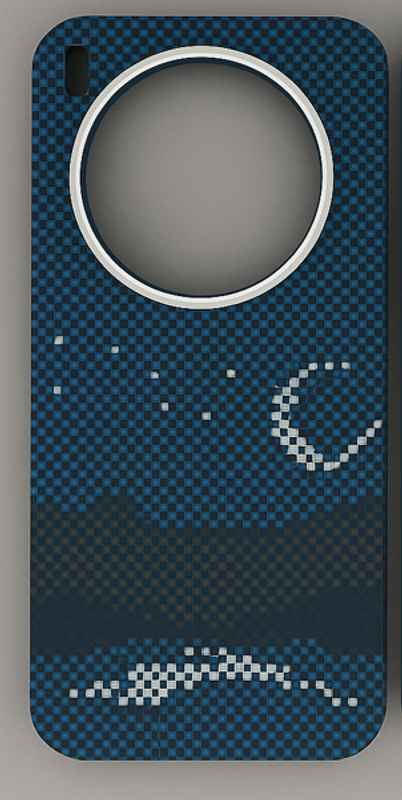 Карбоновый чехол для Vivo X300 с MagSafe ночной свет (Night light)