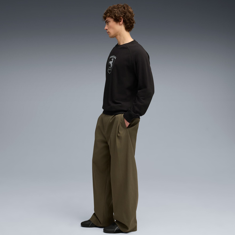 PUMA X SCUDERIA FERRARI МУЖСКАЯ ТОЛСТОВКА SPORTSWEAR SHIELD, ЧЕРНЫЙ