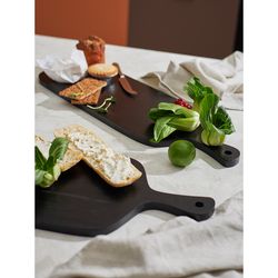 Доска сервировочная Rubris, 23х70 см, черная